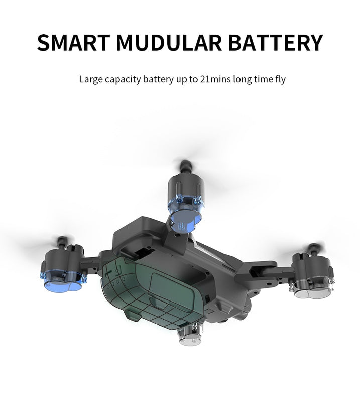 Optical Flow Foldable 50-Times Zoon Drone