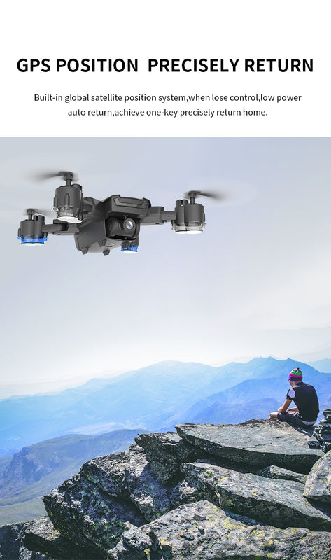 Optical Flow Foldable 50-Times Zoon Drone