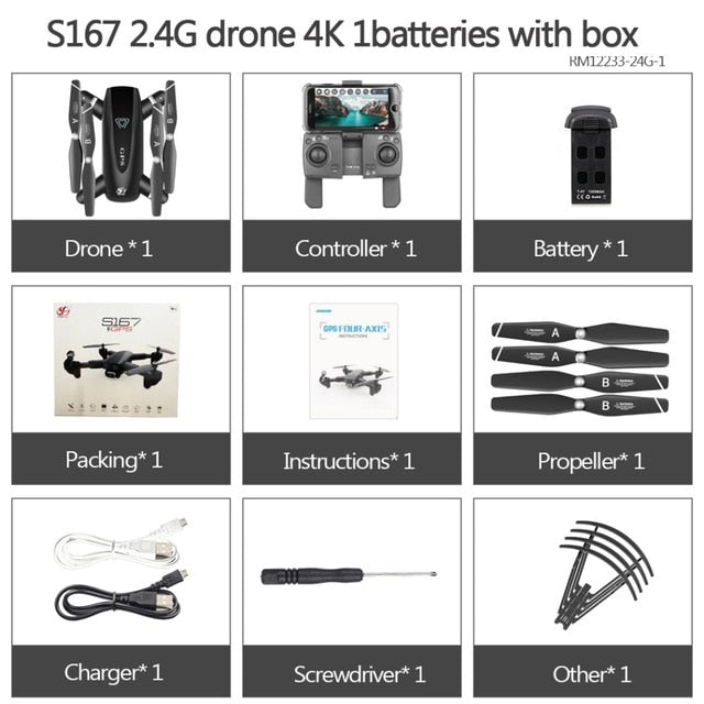 Professional 4K Foldable GPS Drone