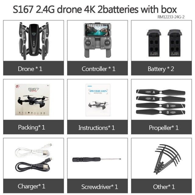 Professional 4K Foldable GPS Drone
