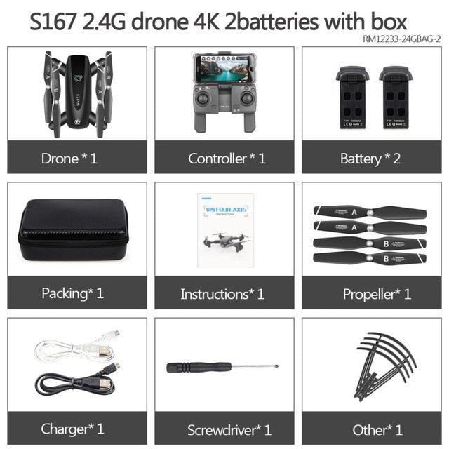 Professional 4K Foldable GPS Drone
