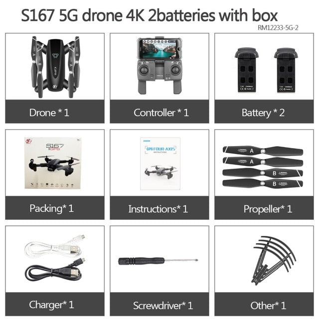Professional 4K Foldable GPS Drone