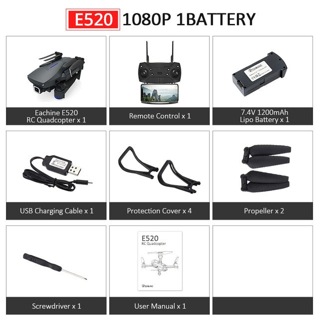 Wide Angle Camera Foldable Drone