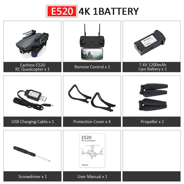 Wide Angle Camera Foldable Drone